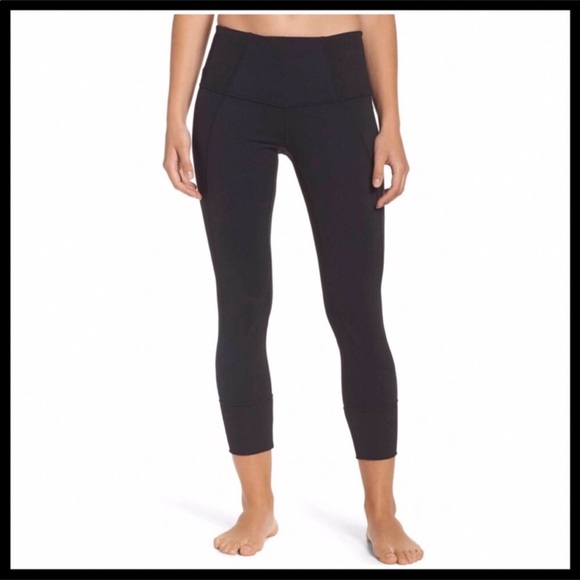 ZELLA BLACK HIGH WAIST MIDI SCULPTING LEGGINGS A3C - Picture 2 of 7